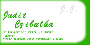 judit czibulka business card